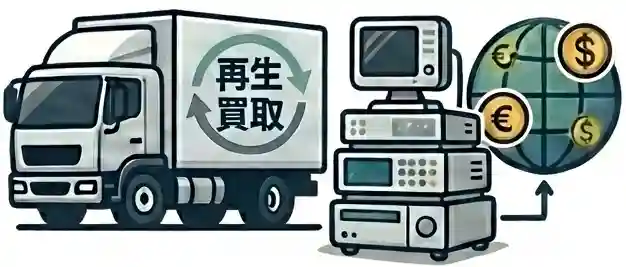 機器の仕分け・買取